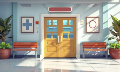 Une belle entrée d'un service d'hôpital